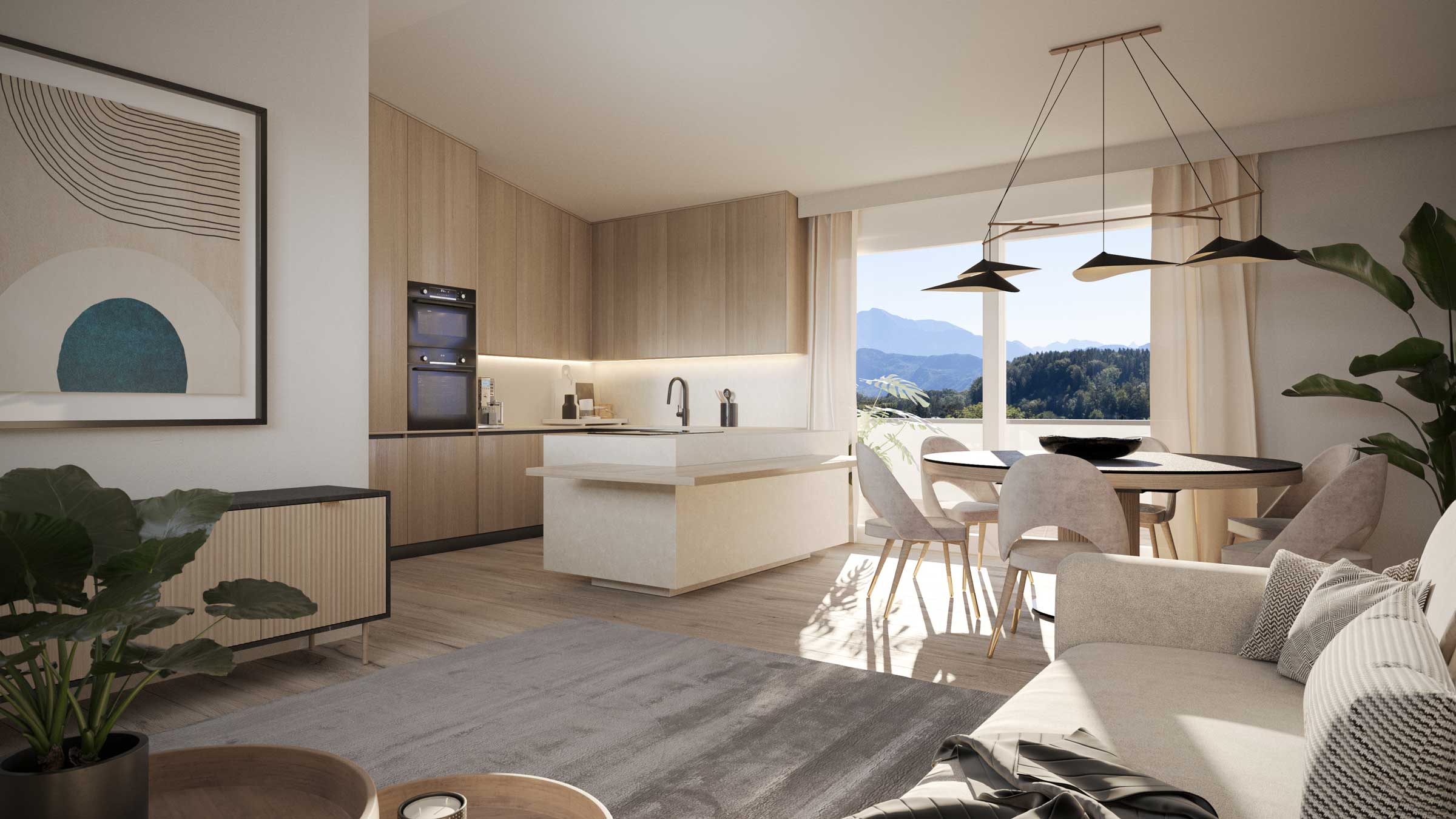 Innenvisualisierung Wohnraum