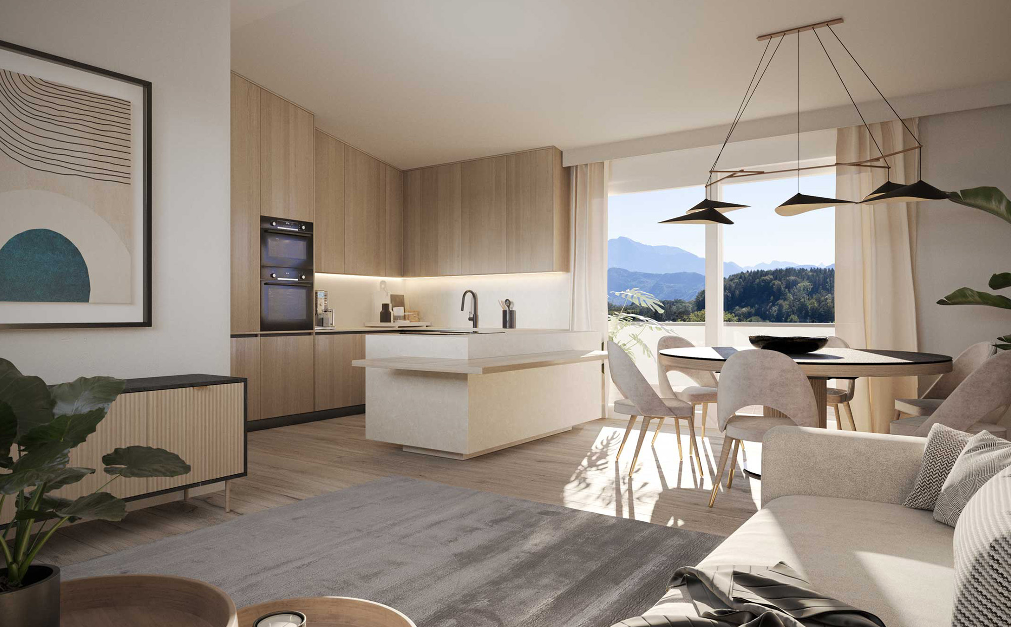 Innenvisualisierung Wohnraum